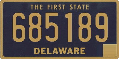 DE license plate 685189