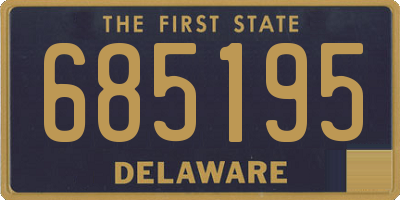 DE license plate 685195