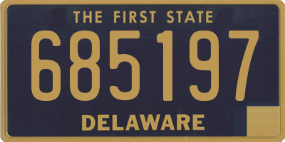 DE license plate 685197