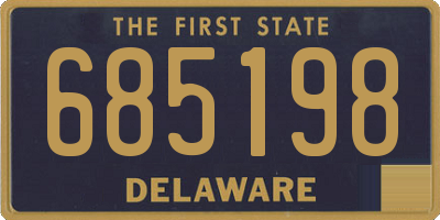 DE license plate 685198