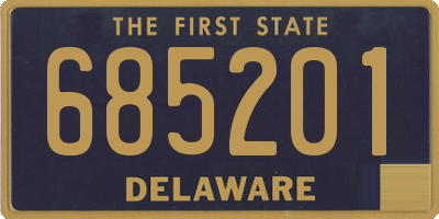 DE license plate 685201