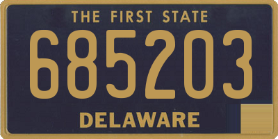 DE license plate 685203