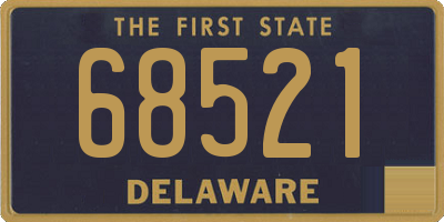 DE license plate 68521