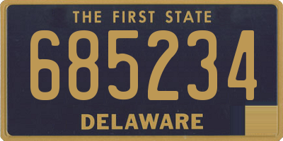 DE license plate 685234