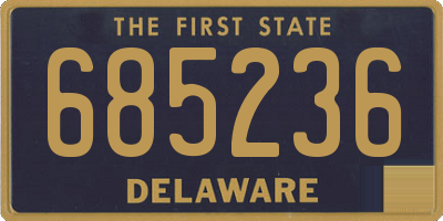 DE license plate 685236