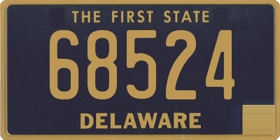 DE license plate 68524