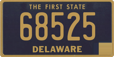 DE license plate 68525
