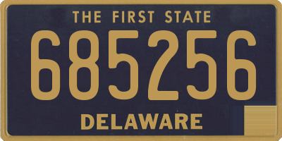 DE license plate 685256
