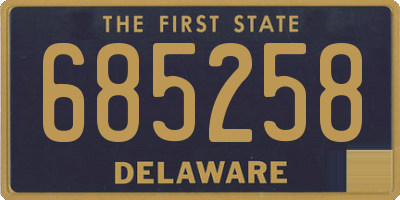 DE license plate 685258