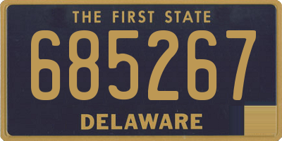 DE license plate 685267