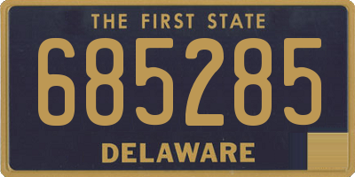 DE license plate 685285