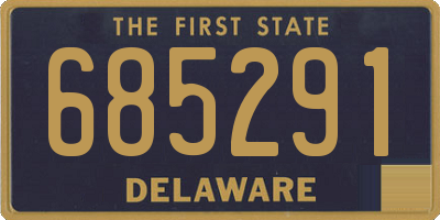 DE license plate 685291