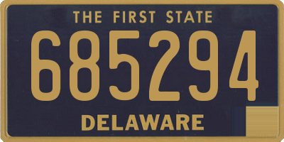 DE license plate 685294