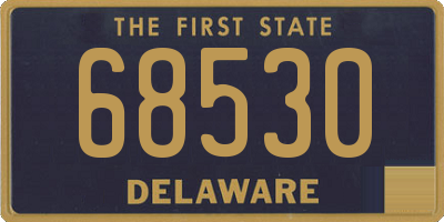 DE license plate 68530