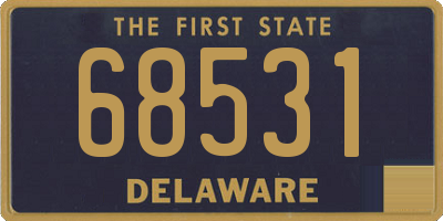 DE license plate 68531