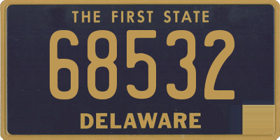 DE license plate 68532