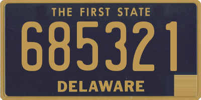 DE license plate 685321