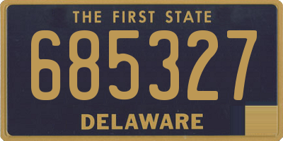 DE license plate 685327