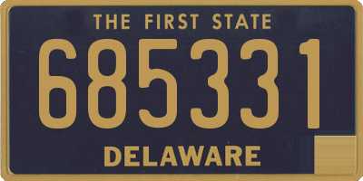 DE license plate 685331