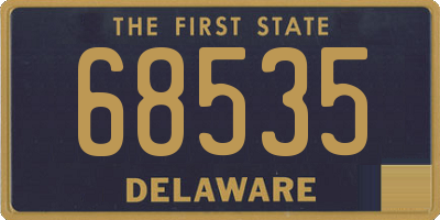 DE license plate 68535