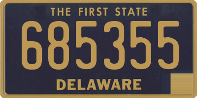 DE license plate 685355