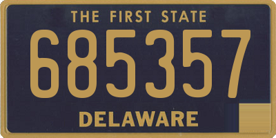 DE license plate 685357