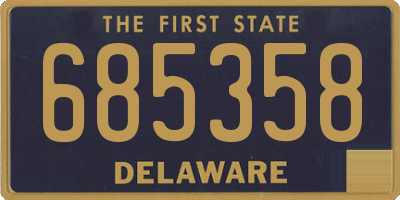 DE license plate 685358