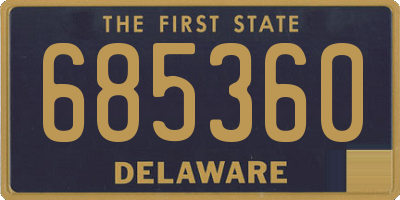 DE license plate 685360