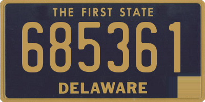 DE license plate 685361