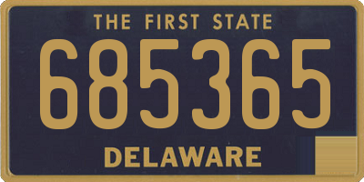 DE license plate 685365