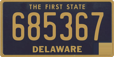 DE license plate 685367