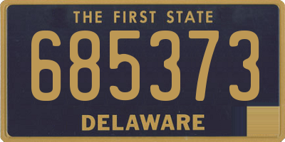 DE license plate 685373
