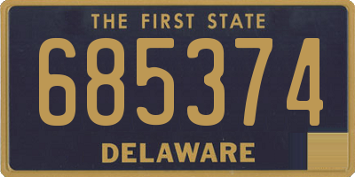 DE license plate 685374