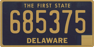 DE license plate 685375