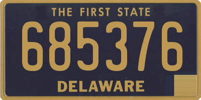 DE license plate 685376
