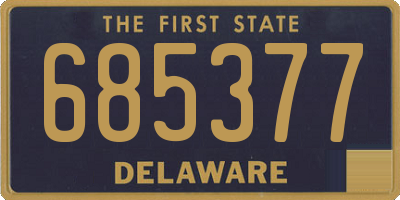 DE license plate 685377