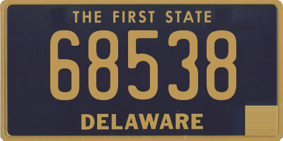 DE license plate 68538