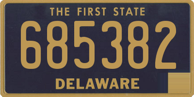 DE license plate 685382