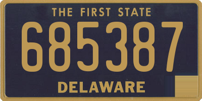 DE license plate 685387