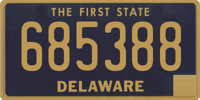 DE license plate 685388