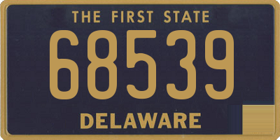 DE license plate 68539