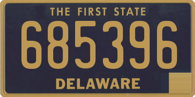 DE license plate 685396
