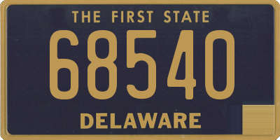 DE license plate 68540