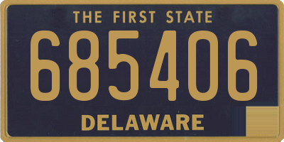 DE license plate 685406