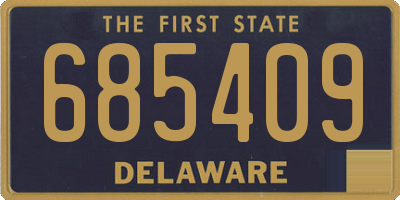 DE license plate 685409