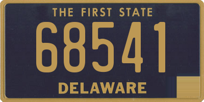 DE license plate 68541