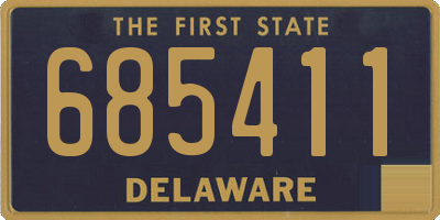 DE license plate 685411