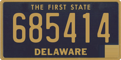 DE license plate 685414