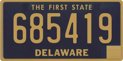 DE license plate 685419