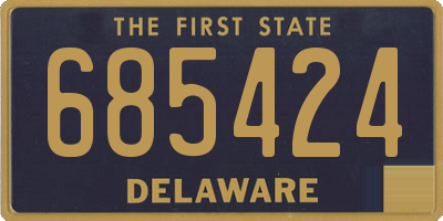 DE license plate 685424